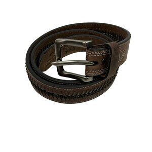Moon Shine Spirit by Brad Paisley Genuine Thick Leather Belt With Metal Buckle